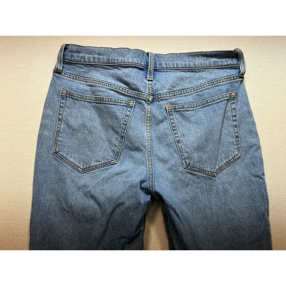 J.Crew Women's Flare Crop Jeans Mid Rise Stretch Denim Size 28 Blue Light Wash - Picture 8 of 10